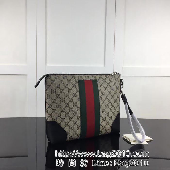 GUCCI古馳原單 新款專櫃品質原單貨實物實拍523603 啡pvc克皮手包 HY1192